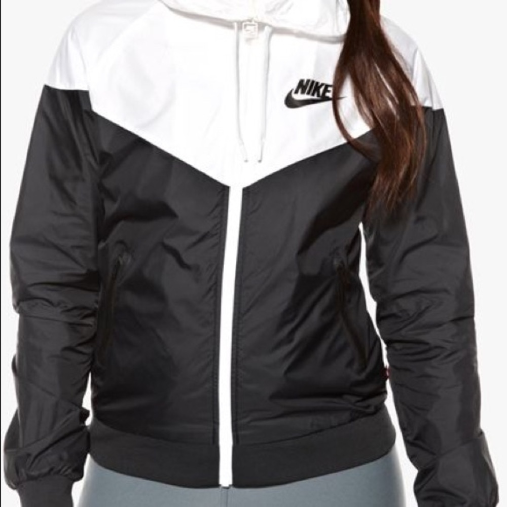 Black & white Nike Windbreaker